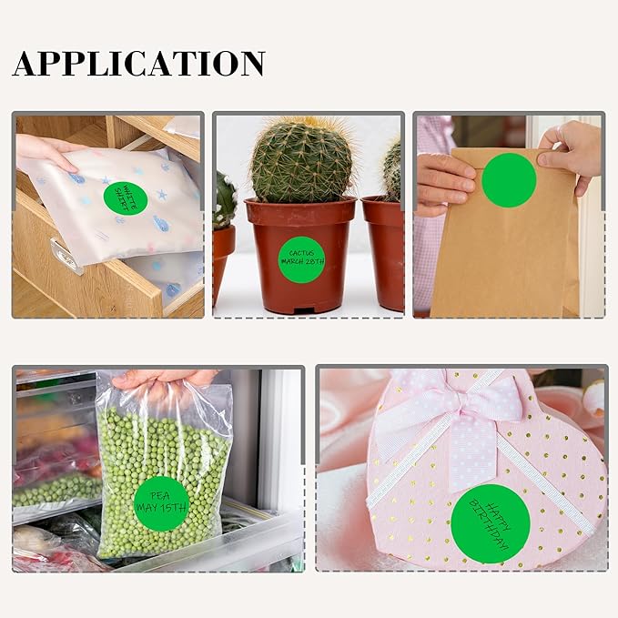 2 Inch Green Circle Stickers 500 Pcs,Permanent Color Coding Dots for Office,Home Organization, File Classification,Multipurpose Labels