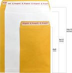 250 PCS 10x13 inches Security Catalog Envelopes Printable Self Seal Envelopes, Anti Tear White Kraft Envelopes for Invitation Cards, Pictures, Photos, Documents