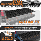 TripleAliners Tailgate Mat for 2019-2025 2026 Chevy Silverado & GMC Sierra 1500 Multipro Tailgate Accessories Liner Protector All Weather TPE Custom Fit (Won't Fit Standard Tailgate/Drop-in Liners)