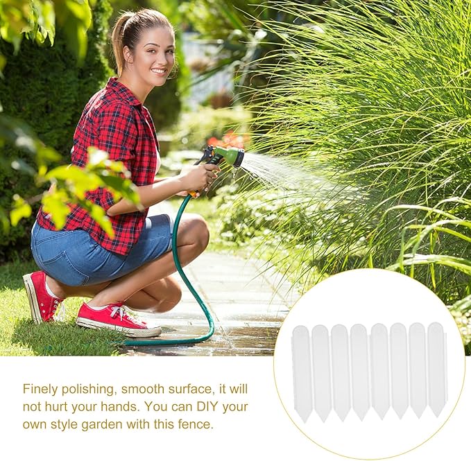 Plastic Garden Lawn Fence Temporary Border Panel for Landscape Edging and Ornamental Garden Bed Decoration