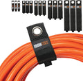 Iron Forge Cable Extension Cord Wrap Organizer, 15 Piece Multi-Pack - 3 Pieces of Small, Medium, Large, XL and XXXL Hook and Loop Wraps Up to 50 lbs