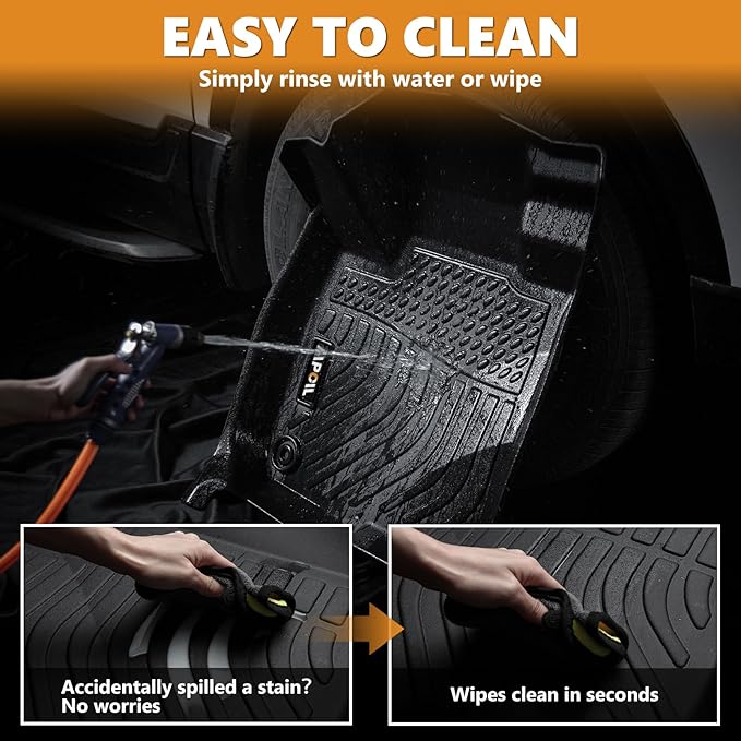 AIPOIL®TPE Floor mats Custom for 2020-2023 Mazda CX9 (for 6 Seats) All-Weather Easy to Clean All-Round Protection Full Set Automobile mats Accessories.