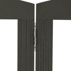SPIRICH Wooden Freestanding Foldable Dog Gate, Extra Wide Step Over Puppy Gate, 3 Panels, Grey