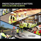 CustomGrips BY SISO SAFETY Vest with High Visibility Reflective Strip Work Vest