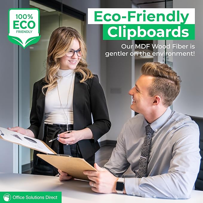 Clipboards (Set of 30) Letter Size Clipboard, Low Profile Clip, Classroom Supplies