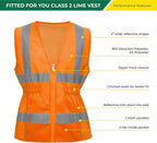 Shine Bright Safety Vest - High Visibility with Reflective Straps and Pockets – Premium, Soft, Durable, and Breathable