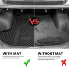 LASFIT Cargo Mat for Nissan Altima 2019-2025, All Weather TPE Custom Fit Easy Clean Durable No-Curling Trunk Mat for Altima 2019 2020 2021 2022 2023 2024 2025 Cargo Liner Cargo Tray, Black
