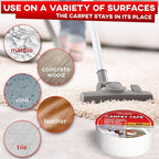 Carpet Tape Double Sided - Rug Tape Grippers for Hardwood Floors and Area Rugs - Carpet Binding Tape Strong Adhesive and Removable, Heavy Duty Stickers Grip Tape, Residue Free (2 Inch / 100 Yards)