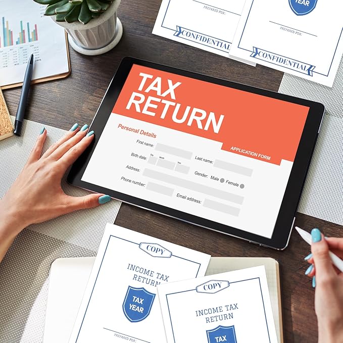 500 Pcs Income Tax Return Envelopes for Tax Preparers 9 x 12 Inches Open End Envelopes for Personal Customer Office Business Legal Documents Catalog Mailing, White