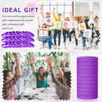 Liliful 100 Pcs Silicone Rubber Wristbands Rubber Wristband Bracelet Bands for Silicone Wristbands for Women Men(Purple)