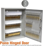 STEELMASTER by BankSupplies 110 Key Cabinet | Dual Lock Control Key Box | Welded 22 Gauge Steel Construction | Scratch Resistant | Write-On Key Tags for Easy Identification