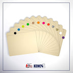 Kenco Color Coding Circle Dot Sticker Labels on a roll (White, 1 INCH 1000 Stickers)