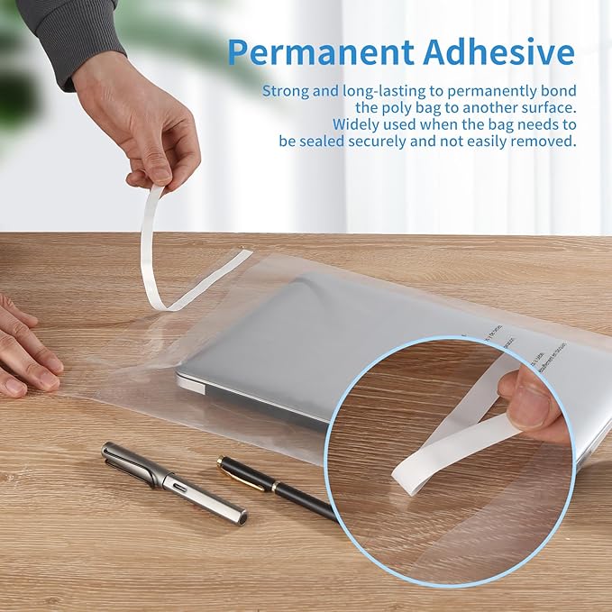 iMailer - 500 Pcs - 6" x 9", Suffocation Warning Self Seal Clear Plastic Poly Bags 1.6 Mil for A7 A8 A9 Cards & Envelopes, Bakery, Cookies, Candies-Permanent Glue