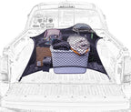 Highly Elastic Cargo Net, Simple Truck Bed Cargo Mesh Organizer, Suitable for Daily Light Loads of Trucks, 4'x4' Stretches to 7'x7' (Double Layer)