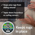 Clear Double-Sided Tape for Crafts, 2 Inch Wide Heavy-Duty Adhesive, Strong Sticky Thin Mounting Tape for Posters, Carpets, and Wall-Safe Use, 90ft x 2"