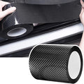 DGSL Car Door Edge Guards - Carbon Fiber Wrap Film - Door Sill Protection - Fits Most Cars (4In x 33Ft, Black)