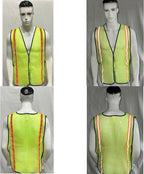 Dazonity High Visibility Reflective Safety Vest, Durable Mesh,High Visibility Reflective Strips, Fit for Men & Women, Work, Construction,Cycling, Surveyor,