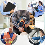 Clipboard with Storage,Office Supplies Nursing Clipboards Folder with Pen Holder Plastic Foldable Clip Board with Storage for Nurse Teacher,Fox and Moon