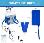 Polar Active Ice 3.0 Cold Therapy Ice Machine System w/Programmable Timer, Extended Coverage Back, Hip and Limb Compression Pad, 16 Quart Cooler, Quiet Pump, Strong Cryotherapy Pain Relief Treatment