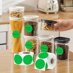 2 Inch Green Circle Stickers 500 Pcs,Permanent Color Coding Dots for Office,Home Organization, File Classification,Multipurpose Labels