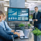 Interactive Whiteboard, 55'' 4K UHD Smart Whiteboard, Interactive Touch Screen Smartboard, Smart Board for Classroom and Business (Wall Mount Included)
