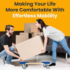 Furniture Dolly 30" x 18" I 4 Wheels Heavy Duty Moving Dollies | Fully Assembled Wooden Moving Cart with Large Wheel Casters | | Heavy Duty Dolly Cart | 1,000 lbs Capacity | Pack of 2