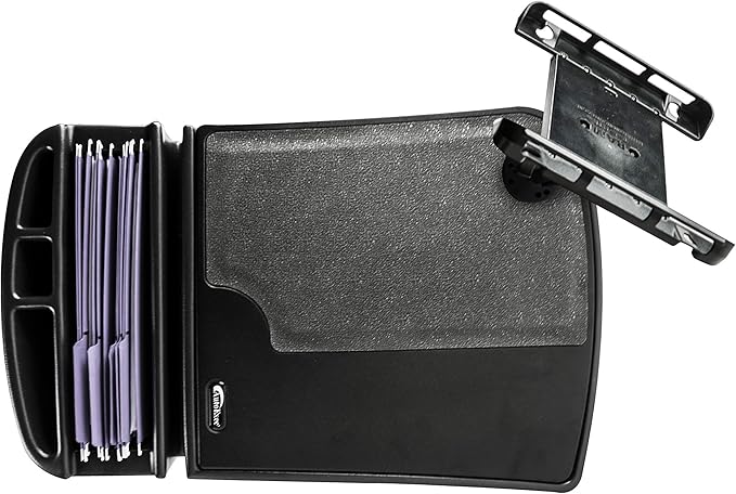 AutoExec GripMaster Car Desk for Your Vehicle Workstation and Mobile Office, Black with Tablet Mount