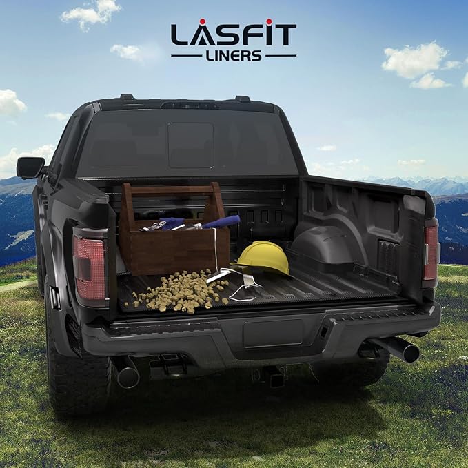 LASFIT 5.5ft Bed Mat for Ford F-150 2015-2023| F150 Lightning 2022 2023 67.1" Trcuk Bed Box Liner TPE All Weather Protector Durable & Easy Clean-Not Fit for Drop in Bedlienr