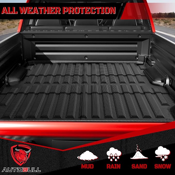 Truck Bed Mat Bed Liner Fit for Honda Ridgeline 2025 2024 2023 2022 2021 2020 2019 2018 2017 5.3FT (64.0 in),Vehicle Truck Bed Liner Custom Fit All Weather Protection TPE Pickup Car Bed Mat