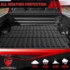 Truck Bed Mat Bed Liner Fit for Honda Ridgeline 2025 2024 2023 2022 2021 2020 2019 2018 2017 5.3FT (64.0 in),Vehicle Truck Bed Liner Custom Fit All Weather Protection TPE Pickup Car Bed Mat