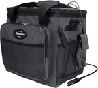 Koolatron Electric Portable Cooler Plug in 12V Car Cooler Bag, 26 qt (25 L) Black/Gray Soft-Sided Portable Car Fridge w/DC Power Cord, Adjustable Shoulder Strap, Cord Storage, Road Trip