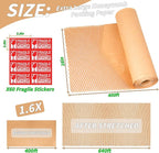 Honeycomb Packing Paper 16" x 400', Bubble Cushioning Wrap for Packing/Shipping/Moving, Eco-Friendly Bubble Packing Paper Wrapping for Fragile Items,Electronics and Bouquet Packaged