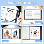 SUNEE Sheet Protectors 200 Packs for 3 Ring Binder, PVC-Free Clear Page Protectors 8.5x11 Inches Plastic Cover for Paper, Documents, Photos, Top Loading Binder Sleeves Letter Size