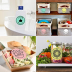 MFLABEL 2" Round Thermal Labels (3000 Labels) - 4 Color Self-Adhesive Stickers for Bottles, Jars & DIY | Waterproof QR Code Labels | Instant Print w/o Ink