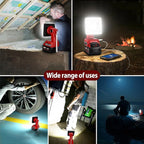 25W 2000LM Cordless LED Work Light for Milwaukee M18 18V Battery Portable Flood Lights for Outdoor Indoor Workshop Job Site, LED Floodlight with Pivoting Head/USB Port(No Battery)