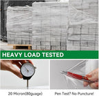 Stretch/Shrink Wrap Roll 5" x 1200' - Industrial Plastic Wrap for Moving, Heavy Duty 80 Gauge, 600% Stretch for Packing, Pallets, Shipping&Furniture Protection-2 Rolls
