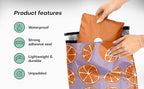 10x13 Poly Mailers – Orange Fruit Design – Waterproof, Tear-Resistant Shipping Bags with Adhesive Seal – 100 Pack – Package Mint