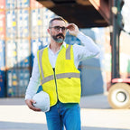 AYKRM 2 Pockets Reflective Safety Vest High Visibility Class II Mesh Vest for Women & Men Meets ANSI Standards