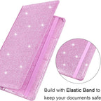 Wisdompro Car Document Holder Organiser, PU Leather Vehicle Insurance and Registration Holders Wallet Case for ID Card, Driving Licence, Key Contact Information Cards