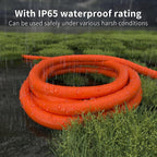 HUANCHAIN 16/3 100 ft Outdoor Extension Cord Waterproof with Lighted End, Flexible Cold-Resistant 3 Prong Electric Cord Outside, 10A 1250W 125V 16AWG SJTW, Orange, ETL Listed