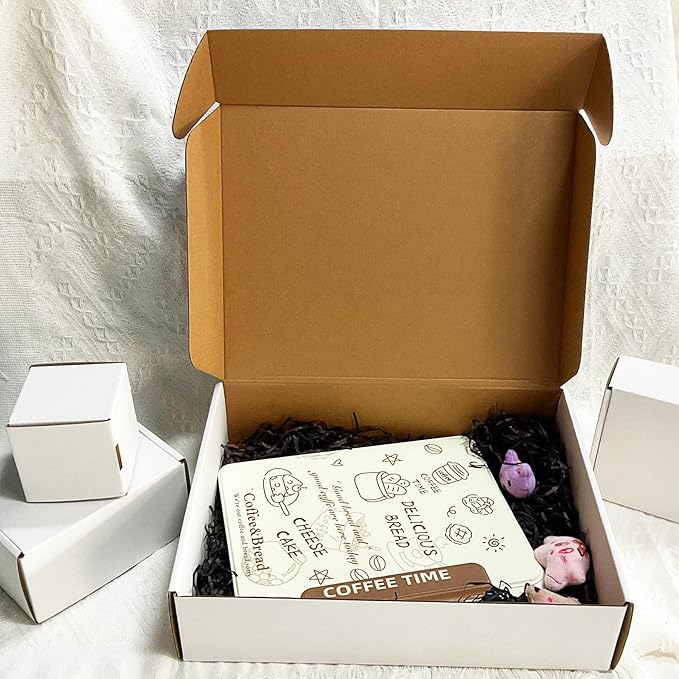 13x10x3 inch Shipping Boxes, White Corrugated Cardboard Box Literature Mailing Shipping Packaging Recyclable Storage Boxes and Craft Gifts Giving Products Business White Box Set of 20 (13''x10''x3'')