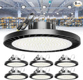 250W UFO LED High Bay Light, 37500LM Super Bright Industrial UFO High Bay LED Shop Lights & Garage Lights,6000K Shop Light IP65 Waterproof with US Plug, for Garage/Warehouse/Gym (6 Pack)