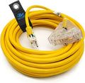 50 ft Outdoor Extension Cord Waterproof - 12 Gauge Heavy Duty Extension Cord 50 ft - Lighted Outdoor Extension Cords with Multiple Outlets - Watts Wire - 50' Grounded - extensiones electricas