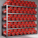 65" W Heavy Duty Garage Shelving, 84" H Garage Storage Shelves, 5 Tier Metal Shelving Unit, Commercial Shelving