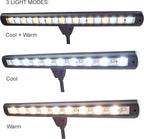 Extra Wide Clip-On Music Stand Orchestra Light- 18 LED Rechargeable USB Piano, Desk, Reading Lamp