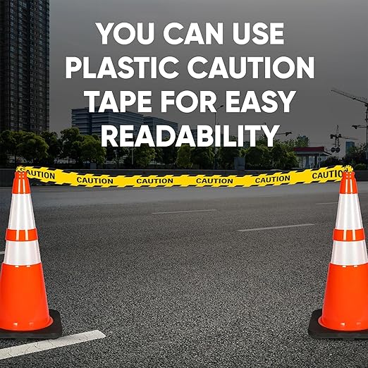 Pyle Traffic Cones, 12-Pack PVC with Heavy-Duty Base, 28" High-Visibility Safety Cones with Stackable Design for Parking, Roadwork, Construction Zones, Sports Training & Outdoor Weather-Resistant Use