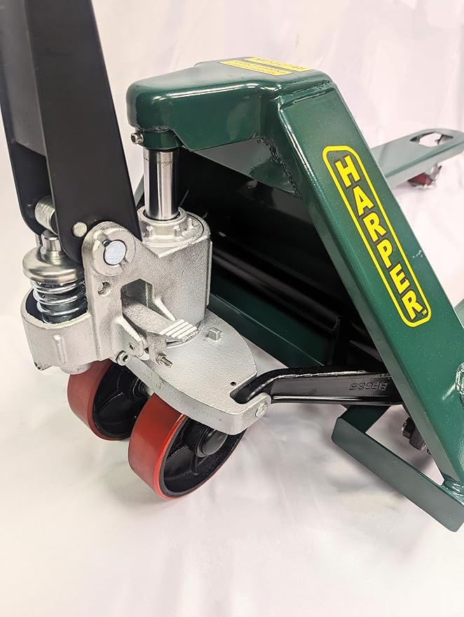 Harper Steel Hydraulic Pallet Jack with 48" x 27" Forks MPJ2748 5,500 lb Capacity.
