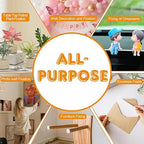 480 PCS Double Sided Tape Adhesive Dots Stickers, Clear Removable Sticky Tack Adhesive Putty, Waterproof No Trace Sticky Dots for Hanging Crafts, Photo Stickers, Wedding and Holiday Decorations