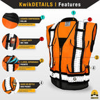 KwikSafety - Charlotte, NC - GODFATHER Safety Vest [CUSHIONED COLLAR + TABLET POCKET] ANSI OSHA