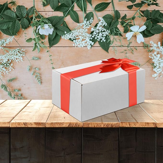 PETAFLOP Shipping Boxes 11x6x6, White Mailer Corrugated Cardboard Box for Small Items Shipping, 25 Pack